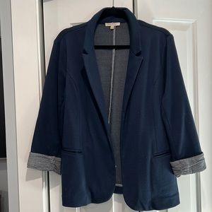 Navy open blazer